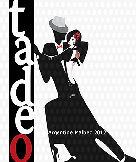 Tadeo Argentine Malbec 2012 - wine label