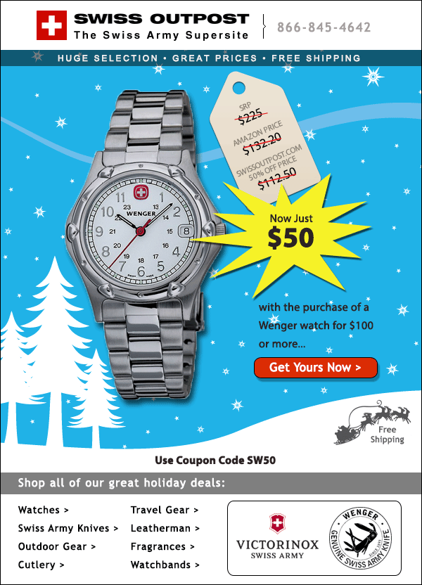 web banners and newsletters - swissoutpost.com
