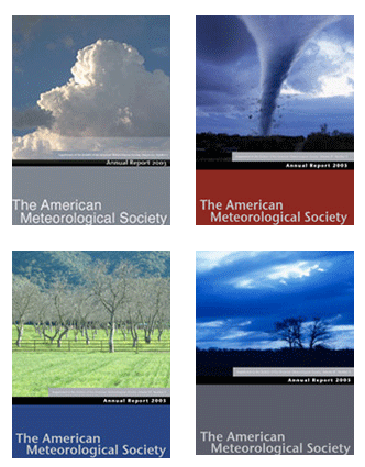 American Meteorological Society Annual Reports, art direction and design