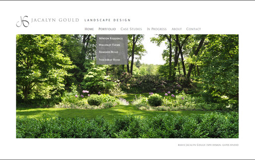 Jacalyn Gould Landscape Design - website design