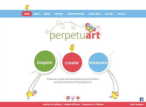 Perpetuart - website design