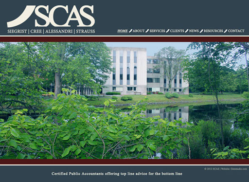 SCAS CPAs, website design and branding